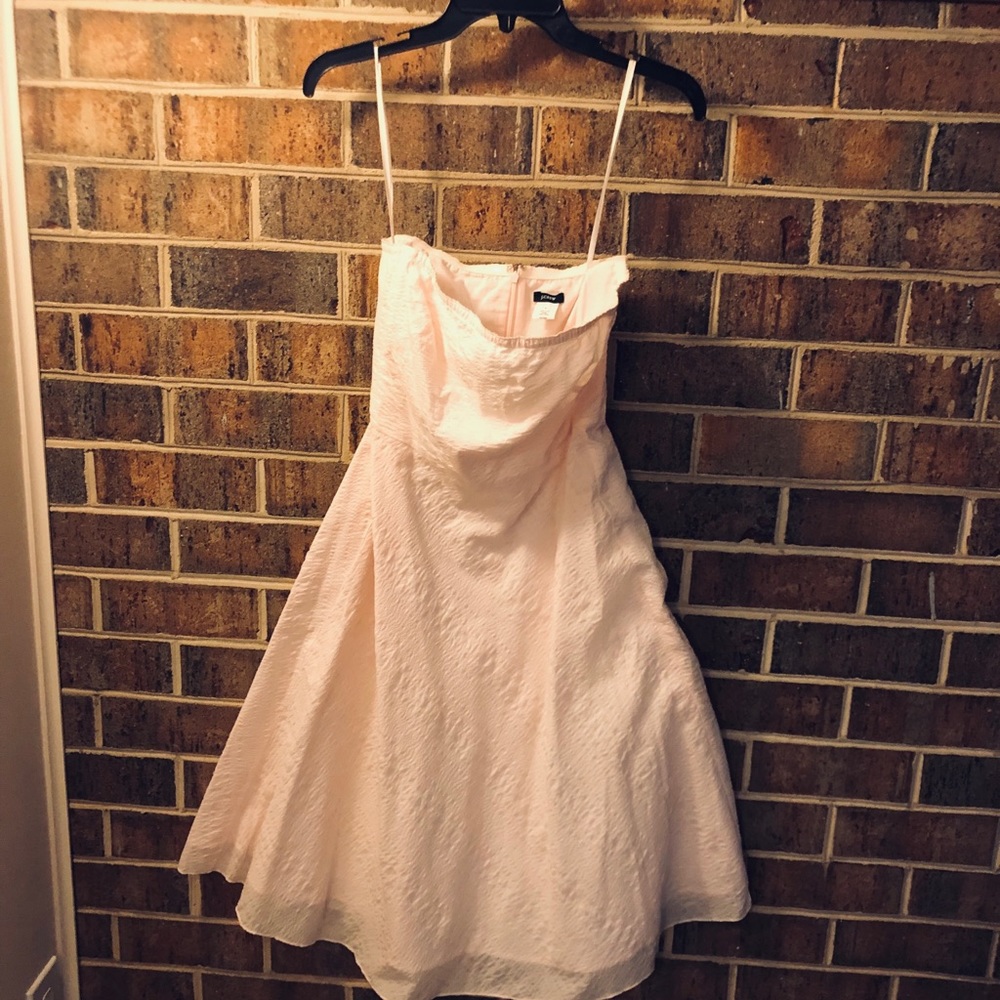 J crew size 6 strapless A line blush dress